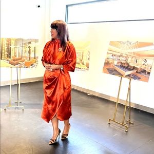 Persimmon Blouse Dress